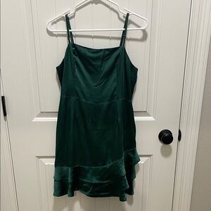 Lulus Green Satin Dress